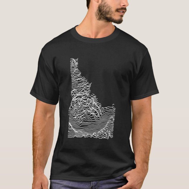 Idaho Division Unknown Elevations Joy Plot Retro M T-Shirt (Front)