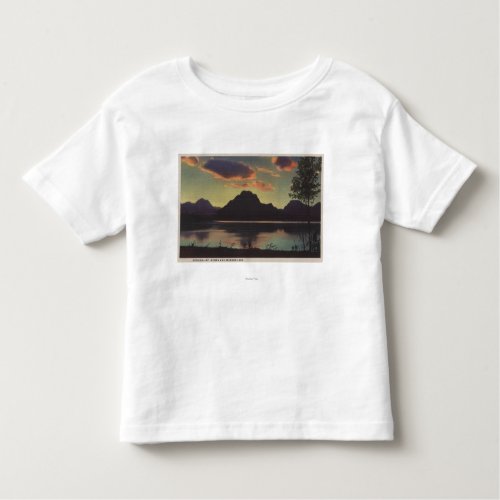 Idaho _ Dusk View of Mt Moran  Jackson Lake Toddler T_shirt