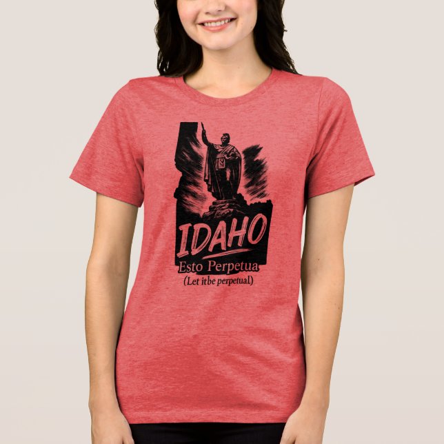 Idaho “Esto Perpetua” T-Shirt... Tri-Blend Shirt (Front)