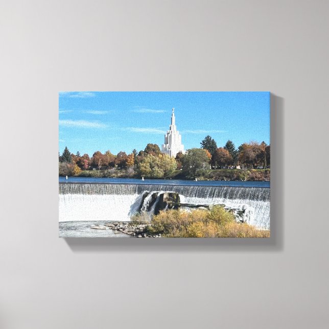 Idaho Falls Temple Canvas Print (Front)