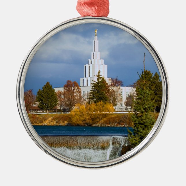 Idaho Falls Temple Metal Ornament (Front)