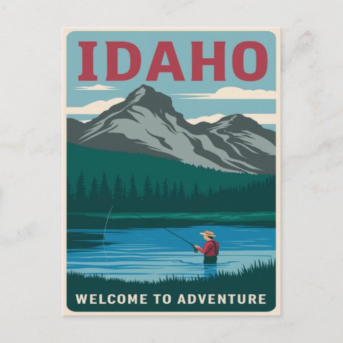 Idaho Fishing Adventure Postcard