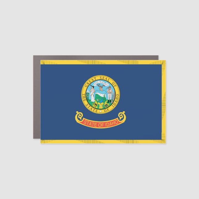 Idaho Flag Car Magnet (Front)