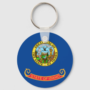 Idaho flag keychain