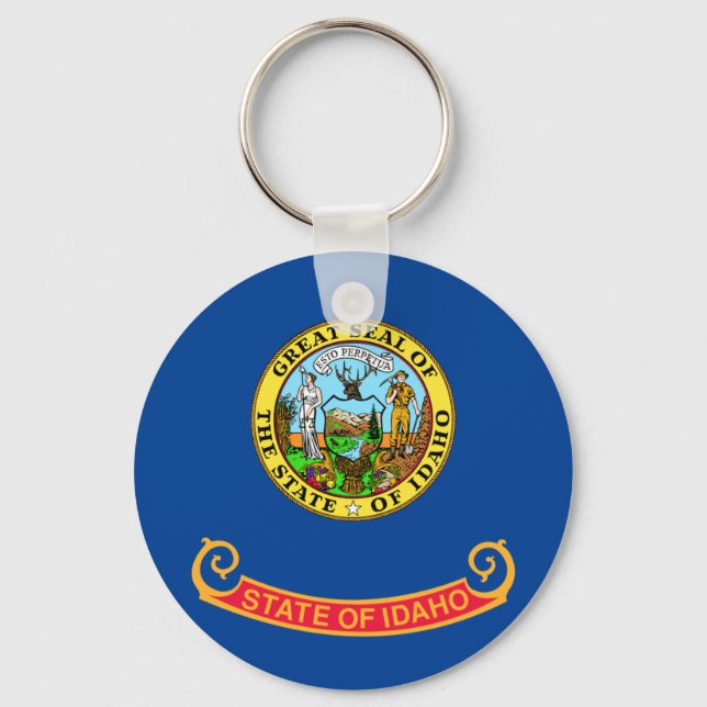 Idaho flag keychain (Front)