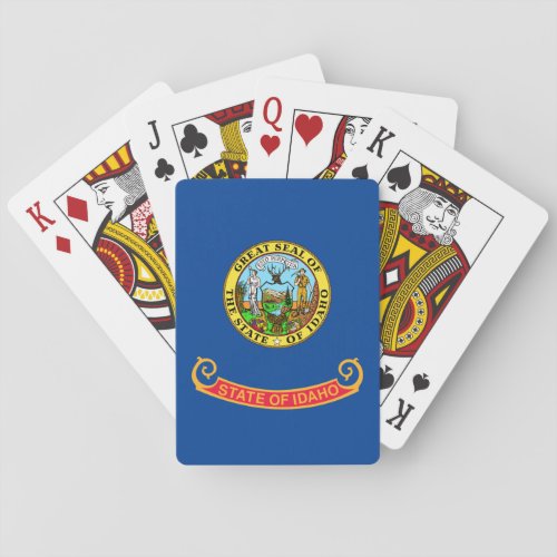 Idaho flag playing cards