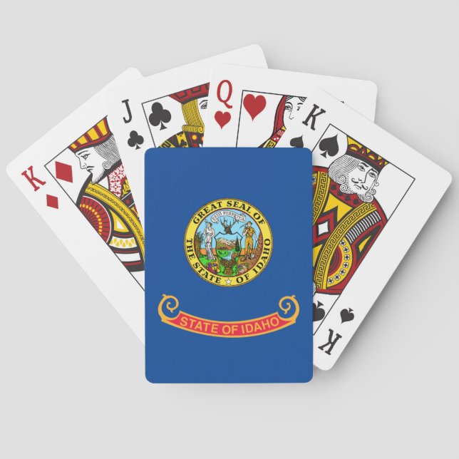 Idaho flag poker cards (Back)