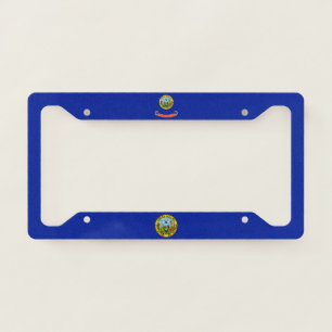 Idaho flag-seal license plate frame