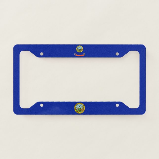 Idaho flag-seal license plate frame (Front)