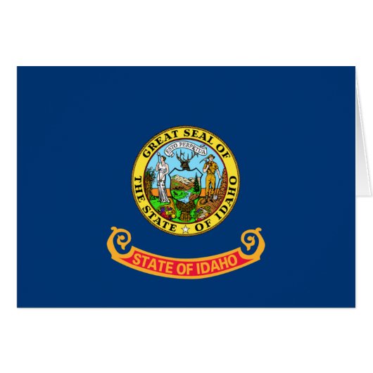 Idaho Flag: the Gem State, America Mountain West (Front Horizontal)