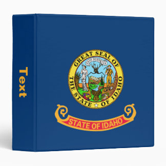 Idaho Flag: the Gem State, America Mountain West 3 Ring Binder
