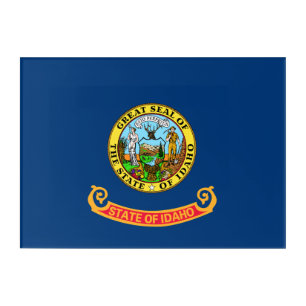 Idaho Flag: the Gem State, America Mountain West Acrylic Print
