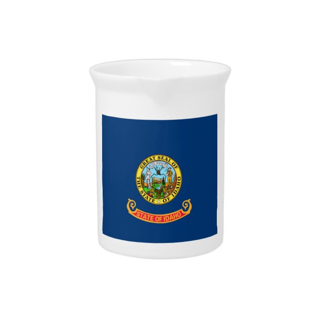 Idaho Flag: the Gem State, America Mountain West Beverage Pitcher (Front)