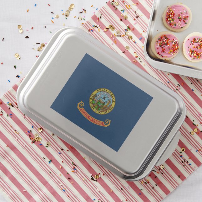 Idaho Flag: the Gem State, America Mountain West Cake Pan (In Situ)