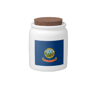 Idaho Flag: the Gem State, America Mountain West Candy Jar