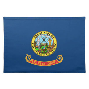 Idaho Flag: the Gem State, America Mountain West Cloth Placemat