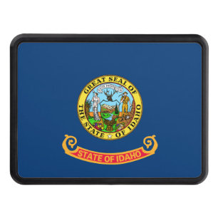 Idaho Flag: the Gem State, America Mountain West Hitch Cover