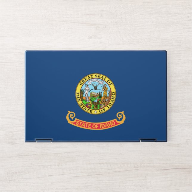 Idaho Flag: the Gem State, America Mountain West HP Laptop Skin (Front)