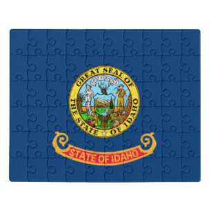 Idaho Flag: the Gem State, America Mountain West Jigsaw Puzzle