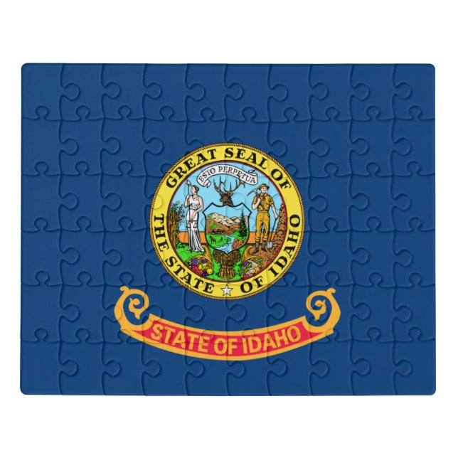 Idaho Flag: the Gem State, America Mountain West Jigsaw Puzzle (Puzzle Horizontal)
