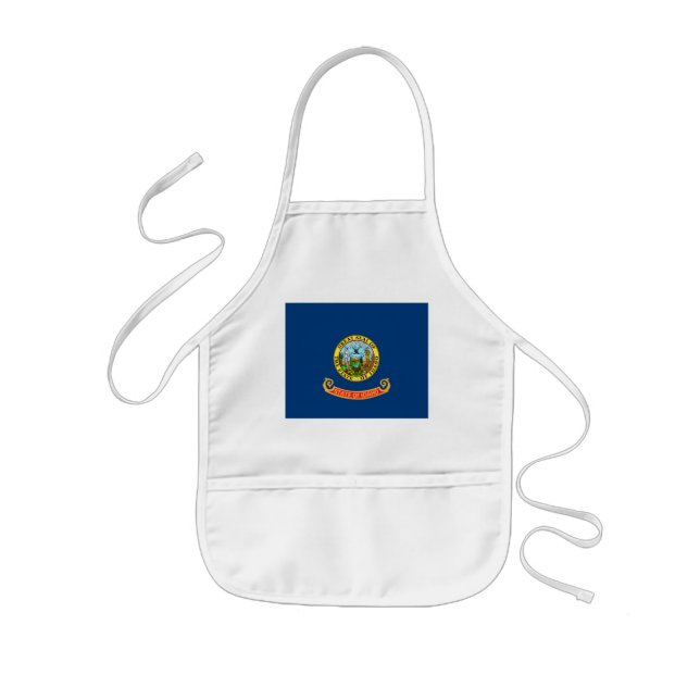 Idaho Flag: the Gem State, America Mountain West Kids' Apron (Front)