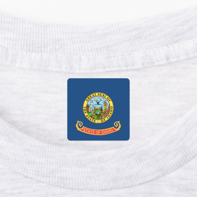 Idaho Flag: the Gem State, America Mountain West Kids' Labels (Affixed)