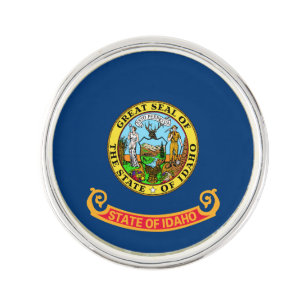 Idaho Flag: the Gem State, America Mountain West Lapel Pin
