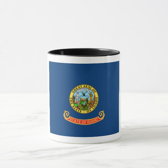 Idaho Flag: the Gem State, America Mountain West Mug (Center)