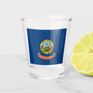 Idaho Flag: the Gem State, America Mountain West Shot Glass