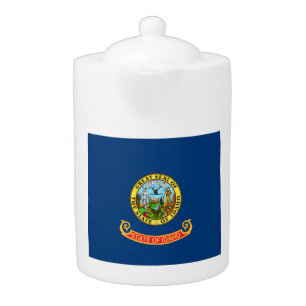 Idaho Flag: the Gem State, America Mountain West Teapot