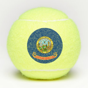Idaho Flag: the Gem State, America Mountain West Tennis Balls