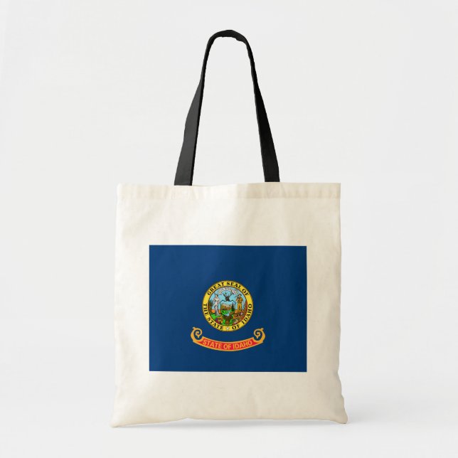 Idaho Flag: the Gem State, America Mountain West Tote Bag (Front)