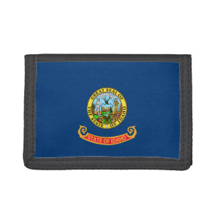 Idaho Flag: the Gem State, America Mountain West Trifold Wallet
