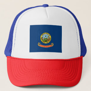 Idaho Flag: the Gem State, America Mountain West Trucker Hat