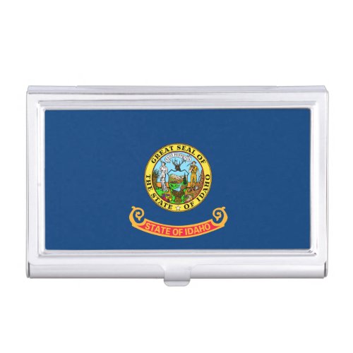 Idaho Flag the Gem State American states Business Card Case
