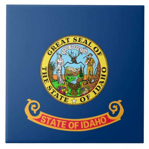 Idaho Flag the Gem State American states Ceramic Tile