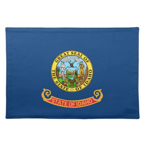 Idaho Flag the Gem State American states Cloth Placemat