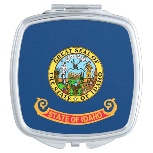 Idaho Flag the Gem State American states Compact Mirror