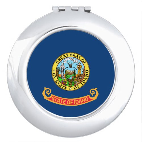 Idaho Flag the Gem State American states Compact Mirror