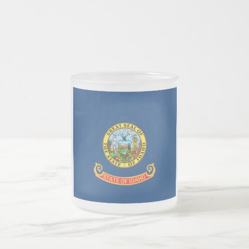 Idaho Flag the Gem State American states Frosted Glass Coffee Mug