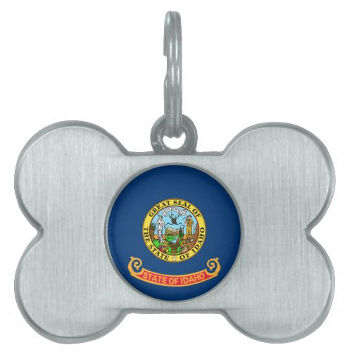 Idaho Flag the Gem State American states Pet ID Tag