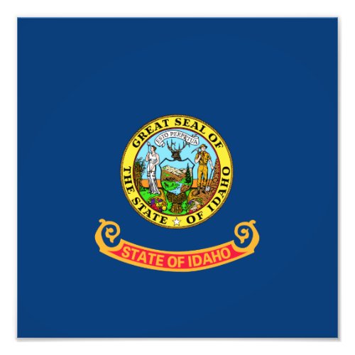 Idaho Flag the Gem State American states Photo Print