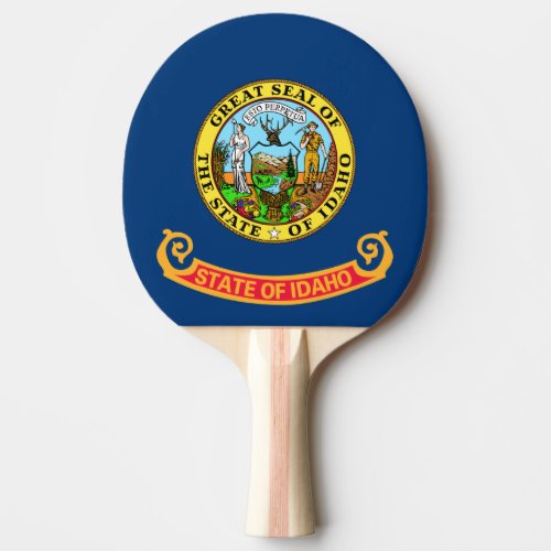 Idaho Flag the Gem State American states Ping Pong Paddle