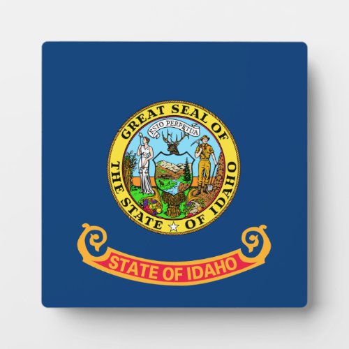 Idaho Flag the Gem State American states Plaque