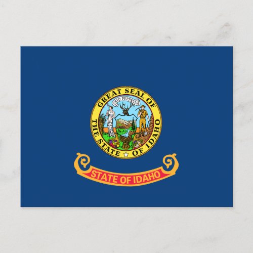 Idaho Flag the Gem State American states Postcard