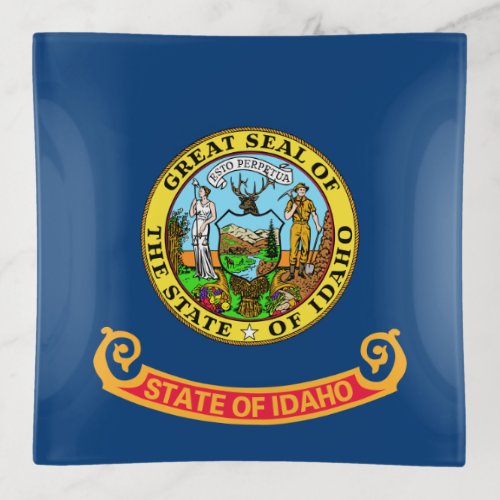 Idaho Flag the Gem State American states Trinket Tray
