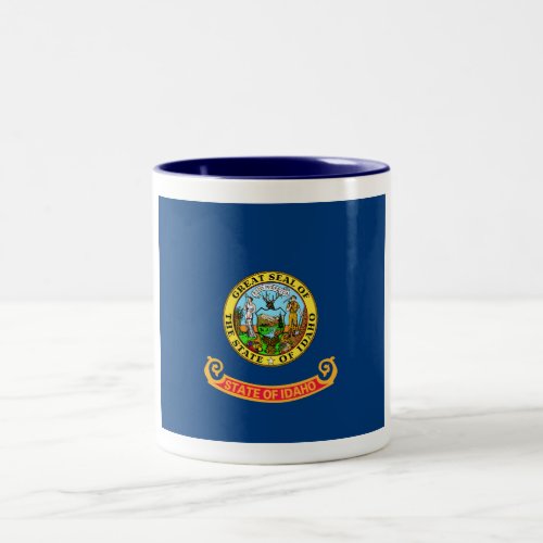 Idaho Flag the Gem State American states Two_Tone Coffee Mug