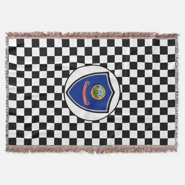 Idaho flag throw blanket (Front)
