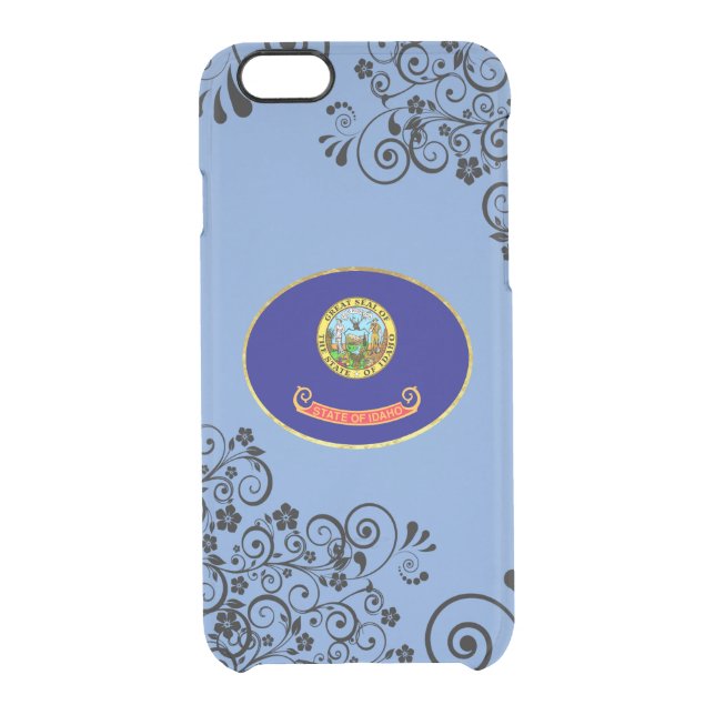 Idaho flag uncommon iPhone case (Back)