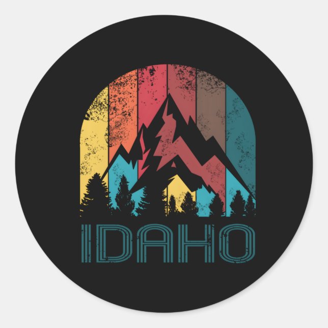 Idaho For And Classic Round Sticker (Front)